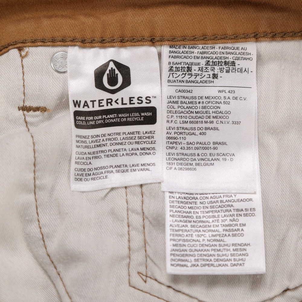 Levi's 541 Mens Athletic Taper Stretch Pants Brown 36x30 (Fits 36x29) - Picture 4 of 8